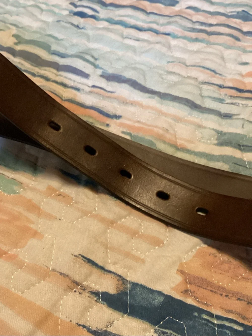 Kids Crew Cuts USA Made Italian Bonded Leather Brown Belt E2999